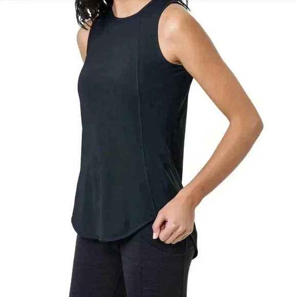 Tuff Athletics Active Tank Black Medium Sleeveless Workout Top Active Fitness - Picture 3 of 13